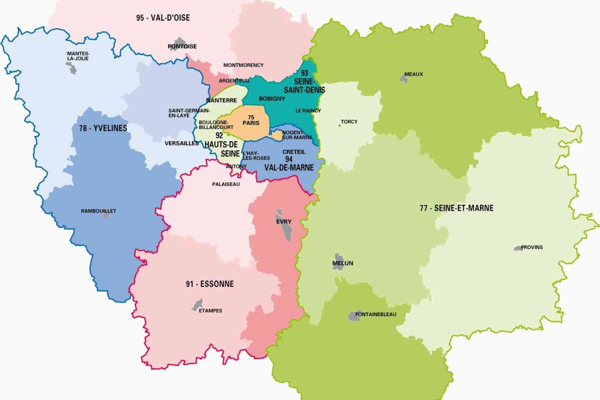 Superficie de l'Île-de-France